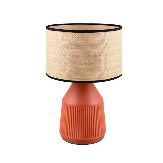 Prezzo Conveniente Lampada da tavolo Formentera, terracotta/beige 43 cm Ceramica/carta