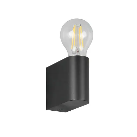 Applique per il bagno Pratella, larghezza 4 cm, nera, plastica IP44 Prezzo Ridotto