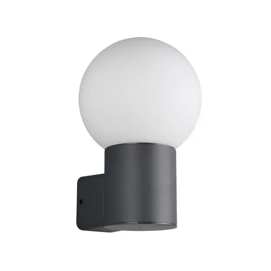 Nuovo Arrivo Applique da esterno Mures, antracite, altezza 28 cm, metallo