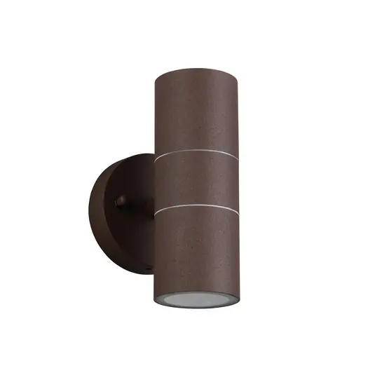 Nuovo Arrivo Applique da esterno Turia, color ruggine, altezza 16 cm, metallo