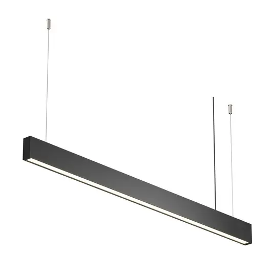 Saldi Lampada LED a sospensione Maytoni Basis, nera, CCT, lunghezza 112,5 cm