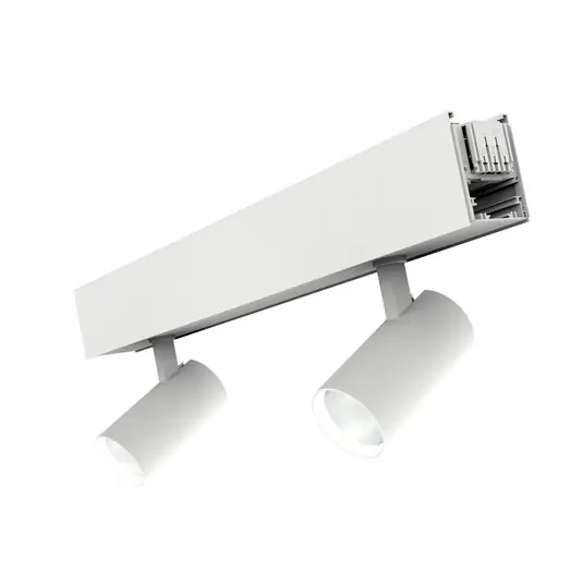 Quantità Limitata SLC faretto LED Click, bianco, a 2 luci, lunghezza 56 cm, CCT, DALI