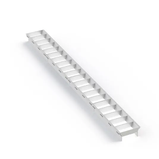 Ultimissimo Modello Griglia a lamelle SLC Click, bianca, lunghezza 56 cm, plastica
