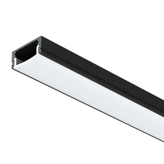 Profilo per strisce LED SLC A1, nero Lunghezza 2 m Altezza 8 mm Struttura A Buon Prezzo