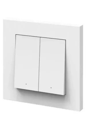 OSRAM SMART+ Interruttore a parete doppio WiFi, batteria ricaricabile, bianco Economico