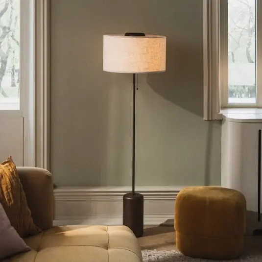 Globen Lighting Piantana Bosco, beige/marrone, altezza 144 cm Consegna Rapida