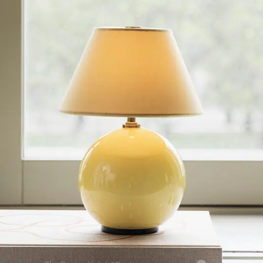 Globen Lighting Lampada da tavolo a batteria IRIS, giallo/giallo, altezza 23 cm Promozione