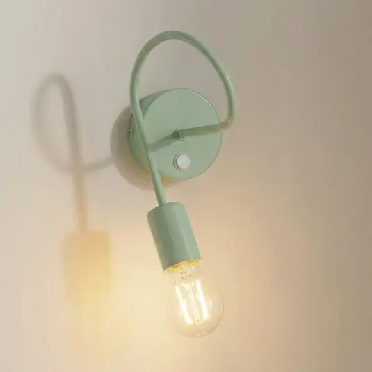 Applique Oxford, verde, metallo, a 1 luce, E27 Sconto