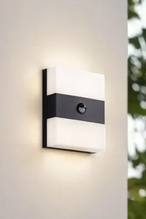 PRIOS Applique da esterni LED Teekon, antracite, sensore, IP44 Scelto Dai Clienti