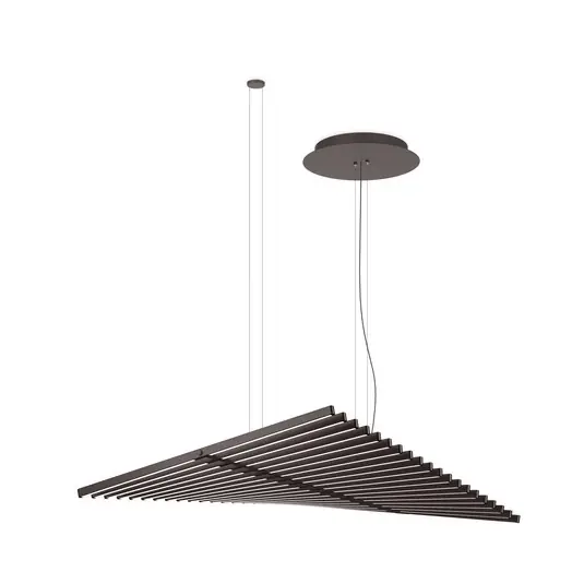 Bestseller Vibia Lampada LED a sospensione RHYTHM, grigio-marrone 131 x 87 cm 927