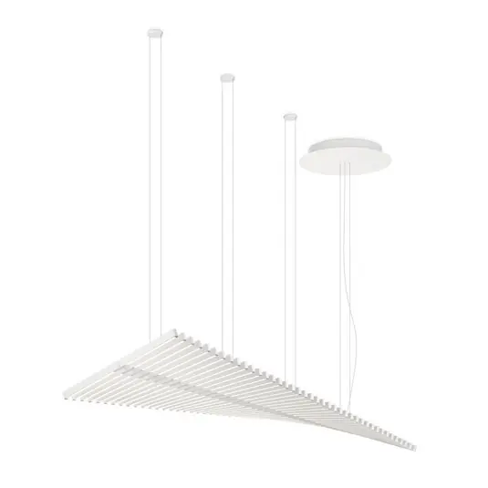 Lampada LED a sospensione Vibia RHYTHM, bianca, 189 x 47 cm 927 dimmerabile Più Venduto