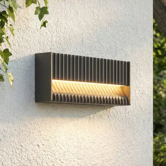 Consegna Rapida Lucande Applique da esterni LED Tavion, 25 cm, antracite, IP65