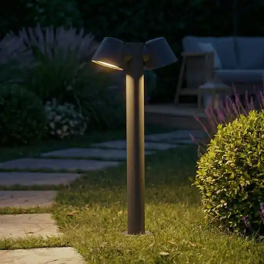 Acquista Ora Lampione Lindby Ileyna, a 2 luci, antracite, 100 cm