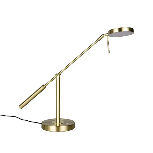 Lampada LED da tavolo Monza, color ottone, altezza 52 cm, metallo Prezzo Di Fabbrica