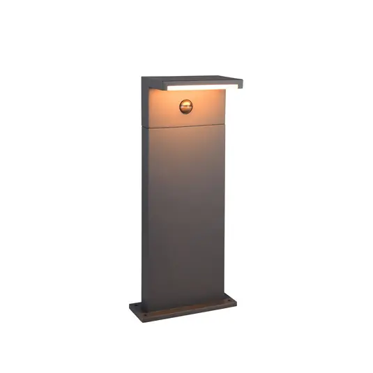 Lampioncino LED Ravi, antracite, altezza 50 cm, sensore, IP54 Offerta Del Giorno