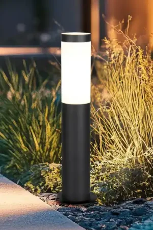 Affare Lampioncino Trioto, nero opaco, altezza 45 cm, acciaio inossidabile