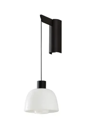Applique a LED Bover Drep A/01, bianco opalino, vetro, 2.700 K Bestseller