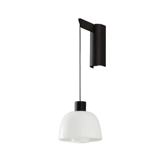Applique a LED Bover Drep A/01, bianco opalino, vetro, 2.700 K Bestseller