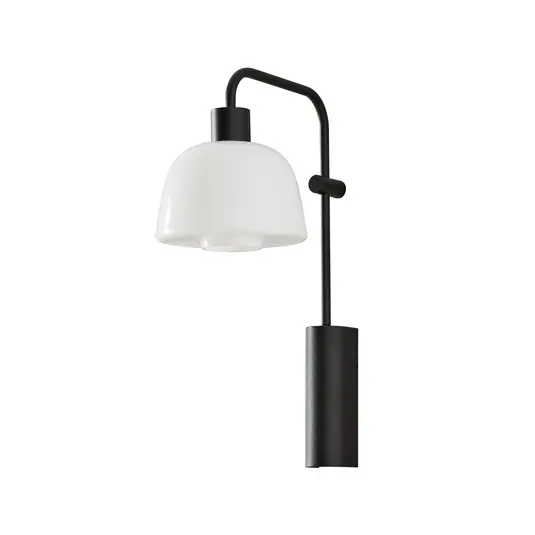 Bover Applique a LED Drep A/04, bianco, vetro, nero, 2.700 K Miglior Prezzo