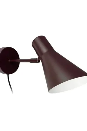 Dyberg Larsen Applique DL12, marrone, cavo, E27, metallo Professionale