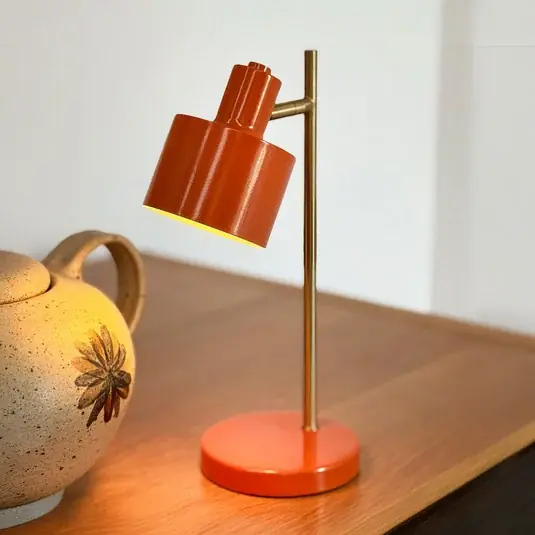 Dyberg Larsen Lampada da tavolo a LED ricaricabile Ocean Mini, arancione Novità