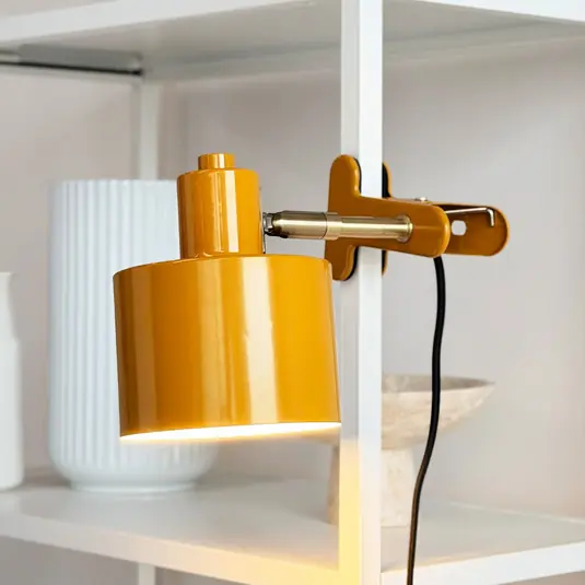 Nuovo Arrivo Dyberg Larsen Lampada con morsetto Ocean, curry, E14, metallo
