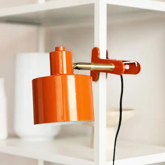 Consegna Rapida Lampada con morsetto Dyberg Larsen Ocean, arancione, E14, metallo