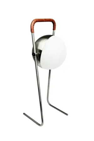 Vendita Finale Dyberg Larsen Lampada da tavolo a LED ricaricabile Mova, marrone, IP44