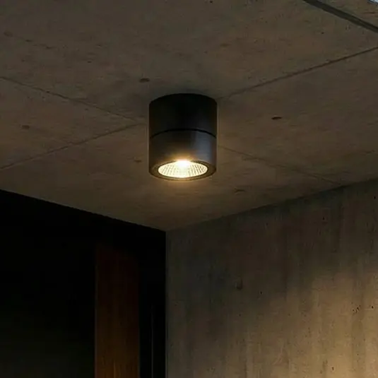 Quantità Limitata Faretto da soffitto LED Lindby Nolivar, nero, Ø 9 cm, IP54