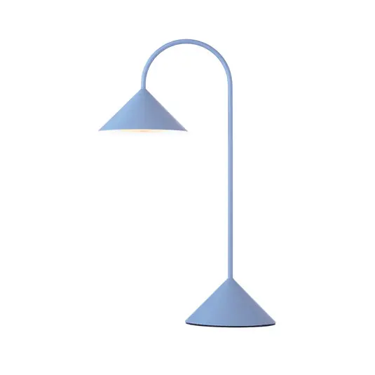 Pagamento Sicuro FRANDSEN Lampada da tavolo LED ricaricabile Grasp, azzurro, altezza 47 cm