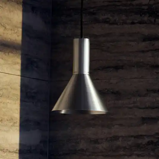 Nuova Collezione FRANDSEN Lampada a sospensione Lyss, color alluminio, metallo, Ø 18 cm, E27