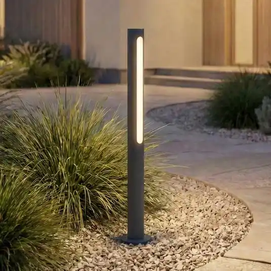 Sconto Lindby Lampione a LED Liravel, altezza 60 cm, antracite, IP65