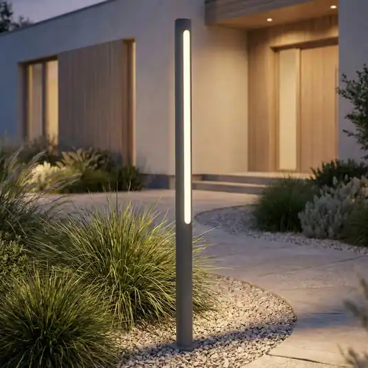 Non Perdere Lindby Lampione a LED Liravel, altezza 90 cm, antracite, IP65