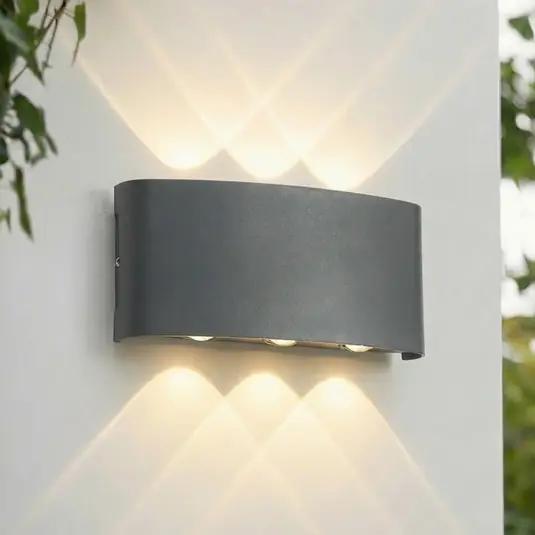Promozione Lindby Applique da esterni LED Ithan, a 3 luci, antracite, 17 cm