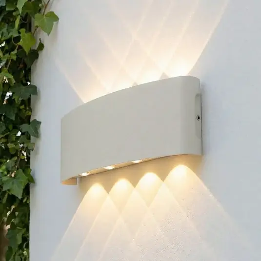 Applique da esterno LED Lindby Ithan, a 5 luci, bianco, 27 cm Affare