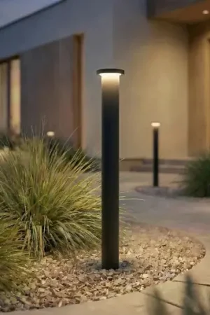 Affare Lindby Lampione a LED Cirel, altezza 65 cm, nero, IP65