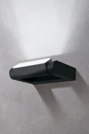 Applique da esterni LED Brianza, nera, larghezza 20 cm, metallo Subito Disponibile