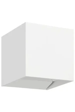 Applique da esterni LED Calpino 3, bianca, larghezza 10 cm, a 2 luci Prezzo Di Fabbrica