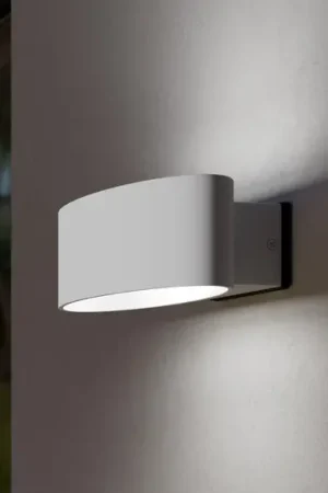Applique da esterni LED Chinoa, bianca, larghezza 27 cm, metallo Promozione Esclusiva