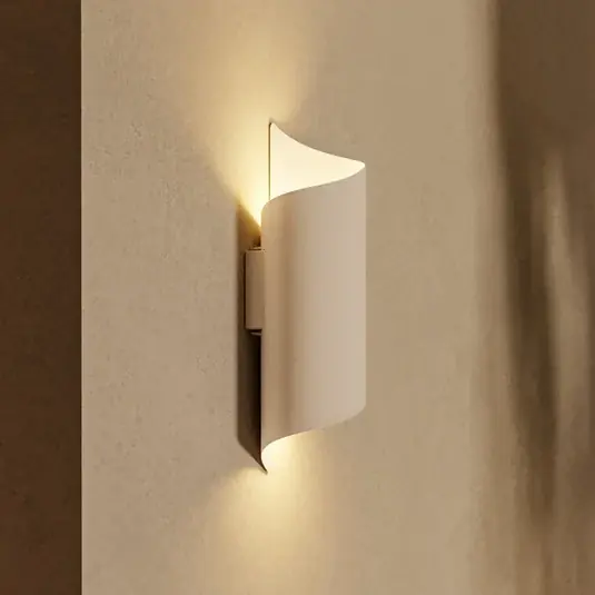Applique da esterni LED Montarello, bianca, altezza 27 cm, metallo A Buon Prezzo