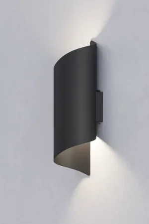 Applique da esterni LED Montarello, nera, altezza 27 cm, metallo Prezzo Ridotto
