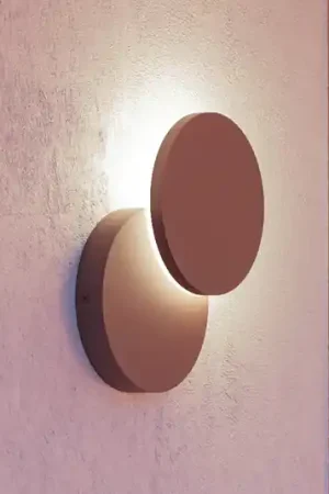 Applique da esterni LED Pedersano, color ruggine, Ø 14 cm, metallo Must-Have