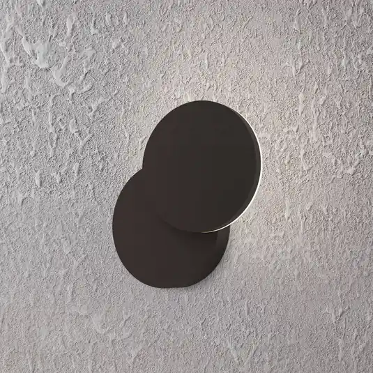 Applique da esterni LED Pedersano, nera, Ø 14 cm, metallo Promozione Esclusiva