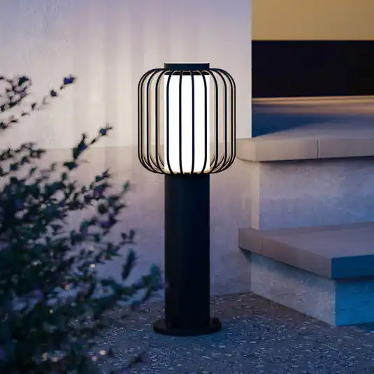 Prezzo Di Fabbrica Lampioncino Ravello, nero, altezza 45 cm, metallo