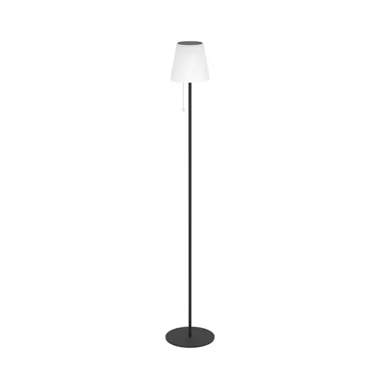Miglior Prezzo Lampada da terrazza a LED solare Scordiano-L, nera, altezza 120 cm