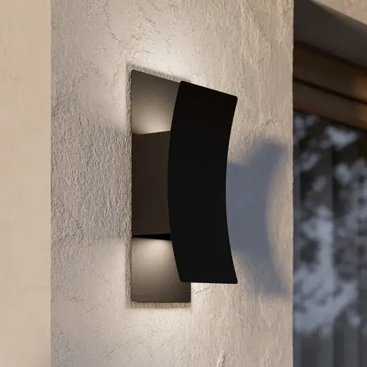 Applique da esterni LED Verdolino, nera, altezza 28 cm, metallo Promozione