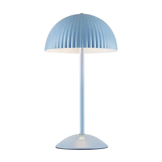 Lampada da tavolo Zin, blu, ferro, altezza 35,5 cm, G9 Offerta Del Giorno
