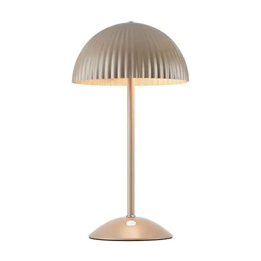Lampada da tavolo Zin, marrone, ferro, altezza 35,5 cm, G9 Popolare