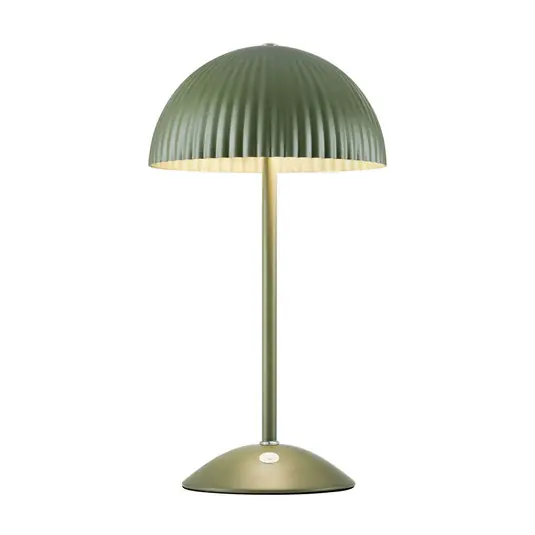 Lampada da tavolo Zin, verde, ferro, altezza 35,5 cm, G9 Economico