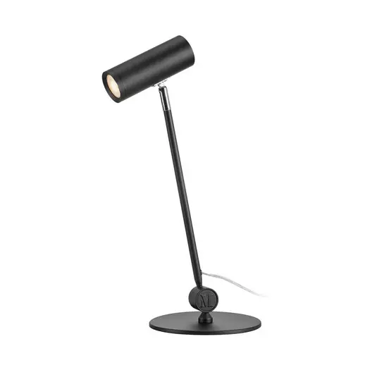 Compra Online Lampada da tavolo LED Arlo, nera, ferro, altezza 52,8 cm, dimmerabile